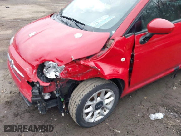 2016 FIAT 500 Easy with VIN 3C3CFFKR4GT136501, listed as a IAAI auction lot 41501375 with 49,160 mi miles. Bid and sale history available at carsss.com. Image 6.