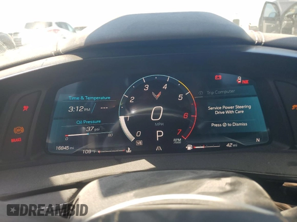 2023 Chevrolet Corvette 1LT с VIN 1G1YA2D49P5112486, выставлен на аукционе Copart как лот 62633445 с пробегом 16 845 миль миль и Списание • Salvage title. История ставок и продаж доступна на DreamBid. Изображение 9.