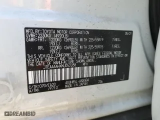 2021 Toyota Venza LE with VIN JTEAAAAHXMJ052288, listed as a Copart auction lot 63610772 with 16,961 mi miles. Bid and sale history available at carsss.com. Image 10.
