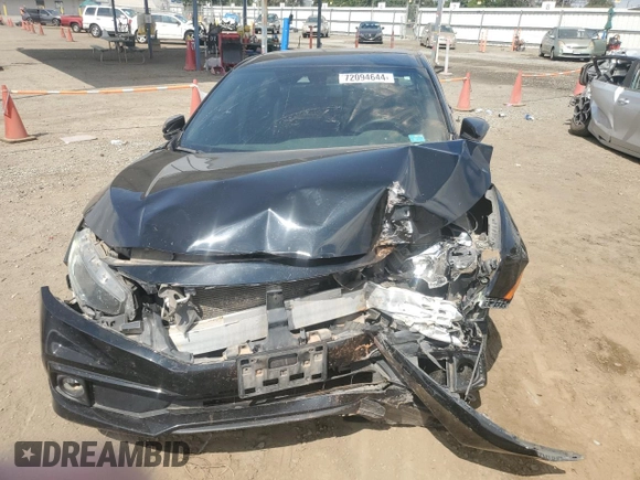 2020 Honda Civic Sedan Sport with VIN 2HGFC2F86LH506332, listed as a Copart auction lot 72094644 with 86,640 mi miles and Salvage Title. Bid and sale history available at carsss.com. Image 5.