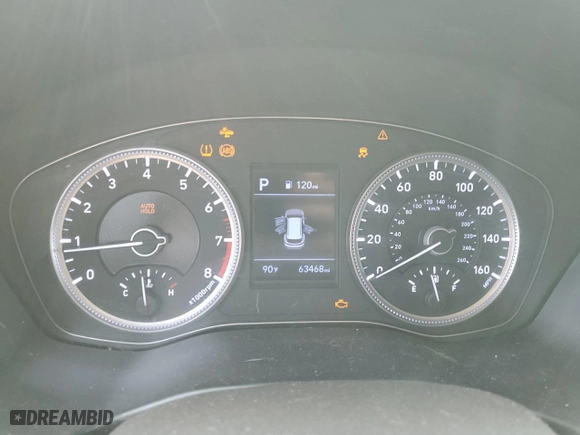 2019 Hyundai Santa Fe SE with VIN 5NMS23AD5KH104668, listed as a Copart auction lot 63483564 with 63,468 mi miles and Salvage Title. Bid and sale history available at carsss.com. Image 9.