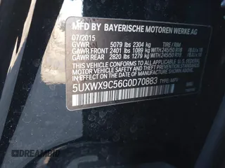 2016 BMW X3 xDrive28i with VIN 5UXWX9C56G0D70883, listed as a IAAI auction lot 41737774 with Not Provided miles and . Bid and sale history available at DreamBid. Image 9.