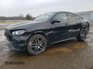 2023 Mercedes-Benz GLE 53 AMG with VIN 4JGFD6BB8PA858560, listed as a Copart auction lot 44594625 with 11,851 mi miles and Salvage title. Bid and sale history available at DreamBid. Image 1.