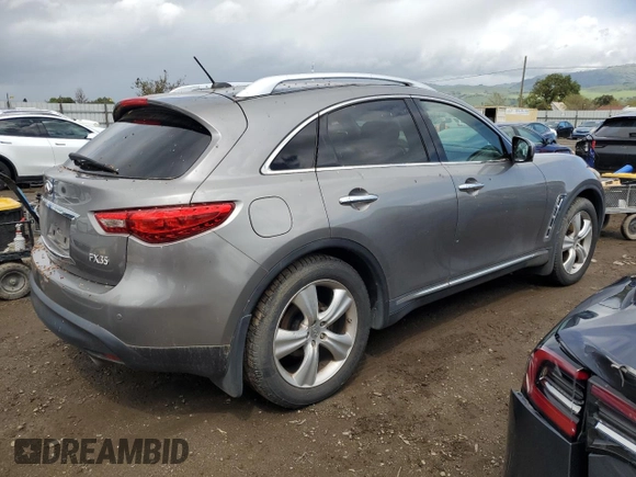 2011 Infiniti FX35 with VIN JN8AS1MW8BM732878, listed as a Copart auction lot 50667565 with 166,993 mi miles and Clean Title. Bid and sale history available at carsss.com. Image 3.