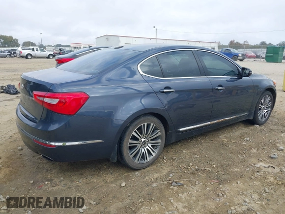 2014 Kia Cadenza Premium with VIN KNALN4D72E5165634, listed as a IAAI auction lot 40725189 with 126,993 mi miles. Bid and sale history available at carsss.com. Image 4.