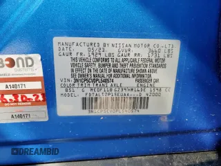 2023 Nissan Kicks SV with VIN 3N1CP5CV0PL540574, listed as a Copart auction lot 64501265 with 29,481 mi miles and Salvage title. Bid and sale history available at DreamBid. Image 13.