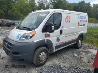 2017 Ram ProMaster Cargo with VIN 3C6TRVNG3HE506180, listed as a Copart auction lot 68477374 with 110,623 mi miles and Salvage Title. Bid and sale history available at carsss.com. Image 1.