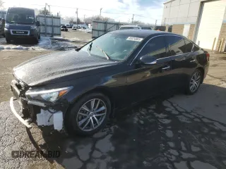 2017 Infiniti Q50 3.0t Premium with VIN JN1EV7AR3HM841556, listed as a Copart auction lot 45534865 with 109,342 mi miles and Salvage Title. Bid and sale history available at carsss.com. Image 1.