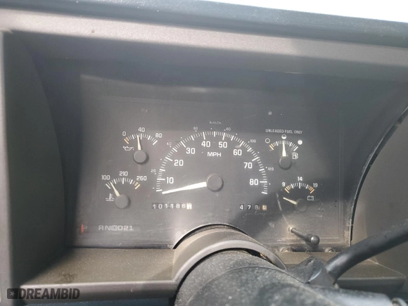 1994 Chevrolet C/K 1500 with VIN 1GCDC14Z5RZ273838, listed as a Copart auction lot 44339485 with 101,186 mi miles and Salvage Title. Bid and sale history available at carsss.com. Image 9.