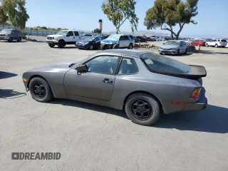 1987 Porsche 944 with VIN WP0AB0944HN472642, listed as a Copart auction lot 55420985 with 122,200 mi miles and Salvage title. Bid and sale history available at DreamBid. Image 2.