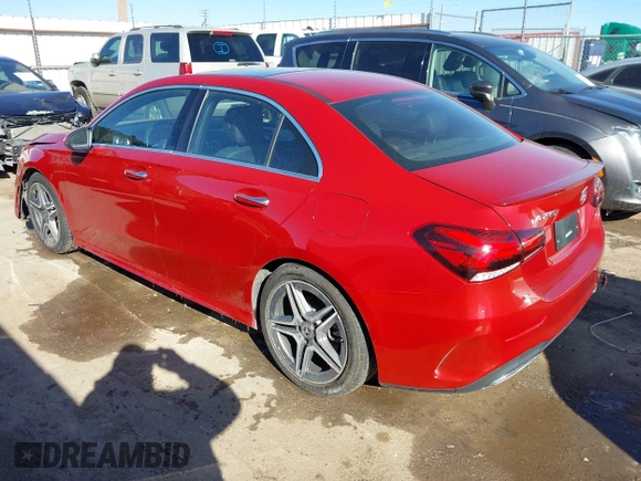 2021 Mercedes-Benz A 220 with VIN W1K3G4FBXMJ320036, listed as a IAAI auction lot 41385516 with 24,380 mi miles and . Bid and sale history available at DreamBid. Image 3.