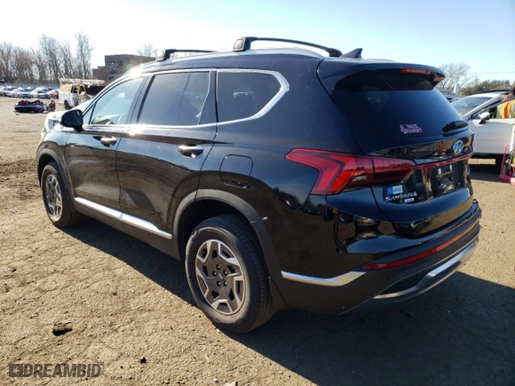 2021 Hyundai Santa Fe Hybrid Blue with VIN KM8S2DA17MU006650, listed as a Copart auction lot 69803152 with NaN miles. Bid and sale history available at carsss.com. Image 2.