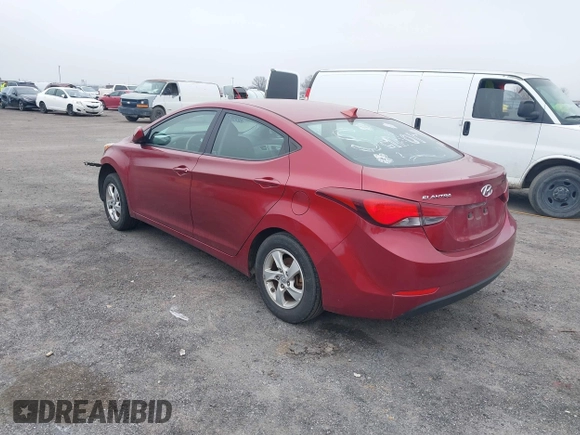 2015 Hyundai Elantra SE with VIN 5NPDH4AE4FH581879, listed as a IAAI auction lot 41468138 with 116,296 mi miles. Bid and sale history available at carsss.com. Image 3.