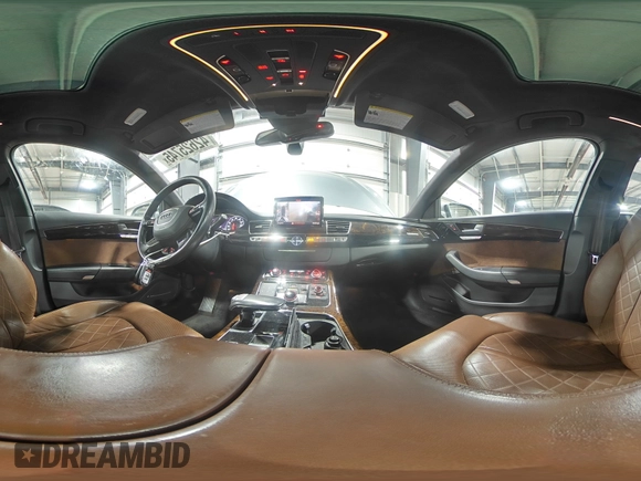 2014 Audi A8 3.0T z VIN WAURGAFD7EN005416, wystawiony jako Copart lot #42625745 z przebiegiem 141 244 mil mil oraz Szkoda całkowita • Salvage title. Historia ofert i sprzedaży dostępna na DreamBid. Obrazek 14.