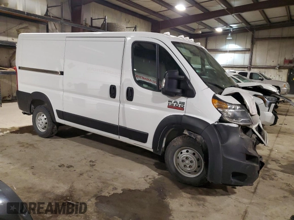 2020 Ram ProMaster Cargo with VIN 3C6TRVAG0LE134912, listed as a Copart auction lot 87543015 with Not Provided miles and Salvage Title. Bid and sale history available at DreamBid. Image 4.