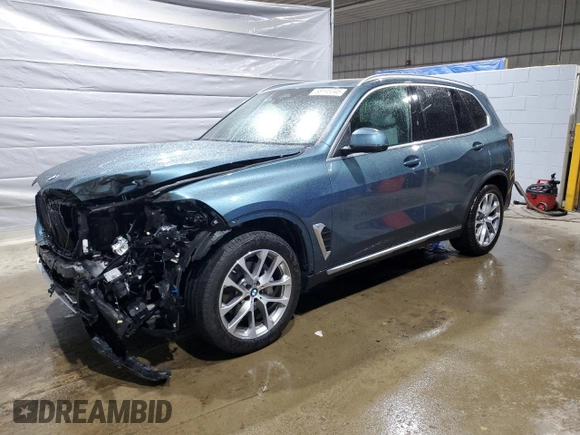 2024 BMW X5 xDrive40i with VIN 5UX23EU06R9S35422, listed as a Copart auction lot 58145345 with 537 mi miles and Salvage title. Bid and sale history available at DreamBid. Image 1.