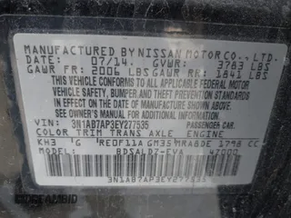 2014 Nissan Sentra S with VIN 3N1AB7AP3EY277535, listed as a IAAI auction lot 41637292 with 133,836 mi miles and . Bid and sale history available at DreamBid. Image 9.