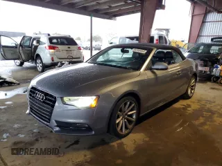 2015 Audi A5 Premium with VIN WAUCFAFH9FN004247, listed as a Copart auction lot 84700464 with 91,418 mi miles and Salvage title. Bid and sale history available at DreamBid. Image 1.
