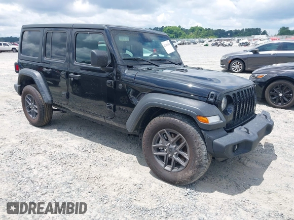2024 Jeep Wrangler Sport S z VIN 1C4PJXDN6RW123452, wystawiony jako IAAI lot #42382840 z przebiegiem 17 234 mil mil oraz . Historia ofert i sprzedaży dostępna na DreamBid. Obrazek 1.