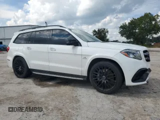2017 Mercedes-Benz GLS with VIN 4JGDF7FE9HA871556, listed as a Copart auction lot 74017774 with 0 mi miles and Salvage Title. Bid and sale history available at carsss.com. Image 4.