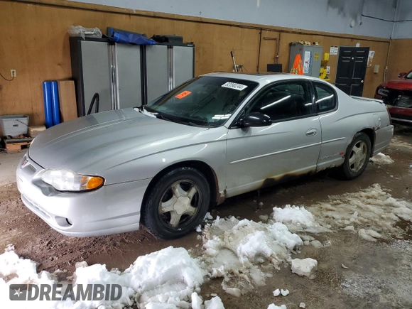 2002 Chevrolet Monte Carlo SS with VIN 2G1WX15K329353677, listed as a Copart auction lot 82090244 with 0 mi miles and Clean Title. Bid and sale history available at carsss.com. Image 1.