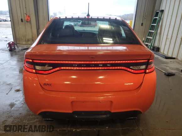 2015 Dodge Dart GT with VIN 1C3CDFEB9FD363434, listed as a Copart auction lot 53495305 with 122,244 mi miles and Clean Title. Bid and sale history available at carsss.com. Image 6.