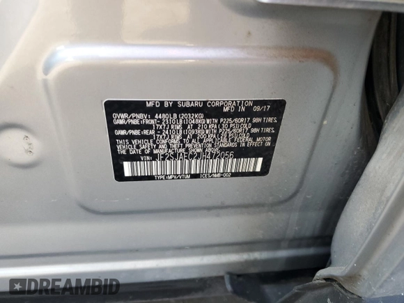 2018 Subaru Forester Premium with VIN JF2SJAEC2JH472056, listed as a Copart auction lot 43222465 with 36,385 mi miles and Salvage Title. Bid and sale history available at carsss.com. Image 12.