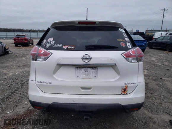 2015 Nissan Rogue SV with VIN 5N1AT2MVXFC805004, listed as a Copart auction lot 51209135 with 125,639 mi miles and Salvage Title. Bid and sale history available at DreamBid. Image 6.