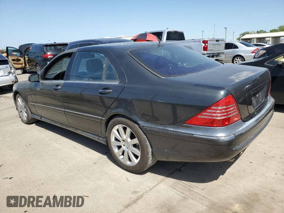 2003 Mercedes-Benz S 55 AMG with VIN WDBNG74J23A378637, listed as a Copart auction lot 52378705 with 128,745 mi miles and Salvage Title. Bid and sale history available at DreamBid. Image 2.