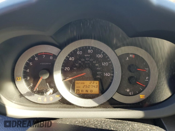 2008 Toyota RAV4 Sport with VIN JTMZK32VX85017589, listed as a Copart auction lot 45153035 with 250,743 mi miles and Salvage title. Bid and sale history available at DreamBid. Image 9.