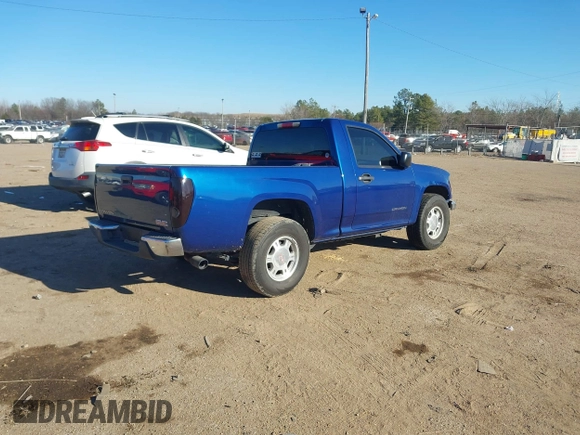 2005 GMC Canyon SL Z85 with VIN 1GTCS148X58262243, listed as a IAAI auction lot 41400130 with 225,615 mi miles. Bid and sale history available at carsss.com. Image 4.