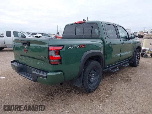 2022 Nissan Frontier S with VIN 1N6ED1EK3NN680820, listed as a IAAI auction lot 41227138 with 35,529 mi miles. Bid and sale history available at carsss.com. Image 4.