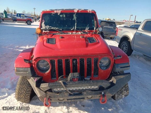 2020 Jeep Gladiator Rubicon with VIN 1C6JJTBG0LL138631, listed as a Copart auction lot 46883035 with 58,067 mi miles and Salvage Title. Bid and sale history available at carsss.com. Image 5.