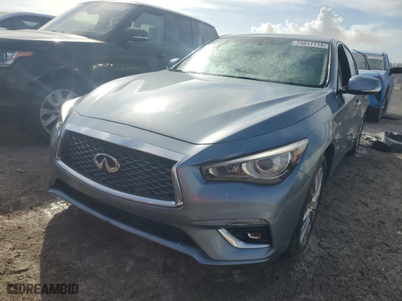 2020 Infiniti Q50 3.0t PURE with VIN JN1EV7AP1LM208528, listed as a Copart auction lot 84318584 with 0 mi miles and Non Repairable. Bid and sale history available at carsss.com. Image 5.