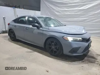 2023 Honda Civic Sport with VIN 19XFL2H83PE004830, listed as a Copart auction lot 48490575 with 30,358 mi miles and Salvage Title. Bid and sale history available at DreamBid. Image 4.