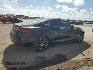 2020 Infiniti Q60 Luxe with VIN JN1EV7EK5LM340240, listed as a Copart auction lot 43447795 with 15,198 mi miles and Salvage Title. Bid and sale history available at carsss.com. Image 3.