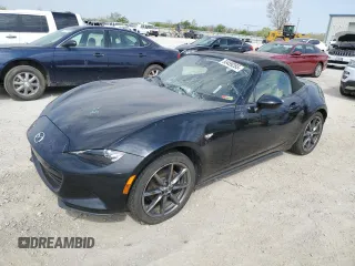 2016 Mazda MX-5 Miata Grand Touring z VIN JM1NDAD71G0103770, wystawiony jako Copart lot #53459265 z przebiegiem 87 072 mil mil oraz Szkoda całkowita • Salvage title. Historia ofert i sprzedaży dostępna na DreamBid. Obrazek 1.