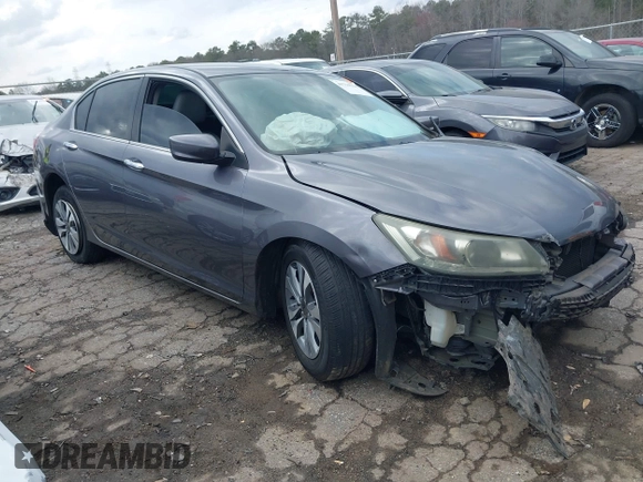 2015 Honda Accord Sedan LX with VIN 1HGCR2F39FA122893, listed as a IAAI auction lot 41714324 with Not Provided miles. Bid and sale history available at carsss.com. Image 1.