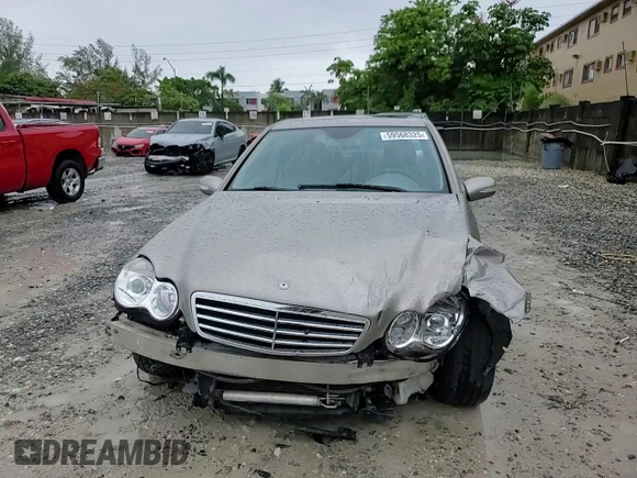 2007 Mercedes-Benz C 230 Sport with VIN WDBRF52H67E027057, listed as a Copart auction lot 59568325 with 144,208 mi miles and Salvage title. Bid and sale history available at DreamBid. Image 14.
