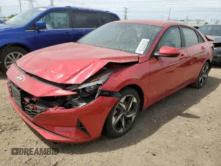 2023 Hyundai Elantra SEL with VIN 5NPLS4AG2PH102648, listed as a Copart auction lot 57241215 with 49,458 mi miles and Salvage title. Bid and sale history available at DreamBid. Image 1.