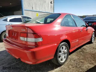 2000 Honda Civic Si with VIN 1HGEM115XYL042004, listed as a Copart auction lot 45017185 with 148,245 mi miles and Salvage Title. Bid and sale history available at carsss.com. Image 3.