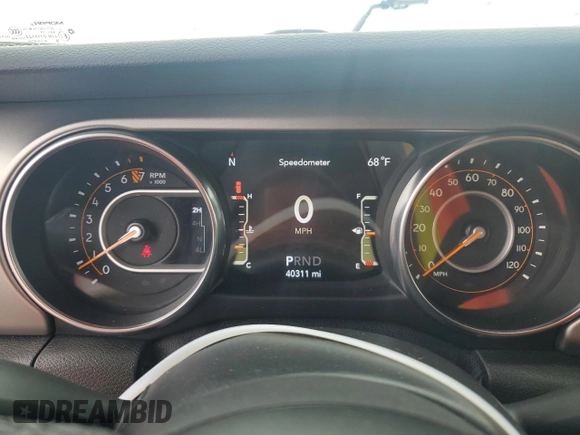 2020 Jeep Wrangler Unlimited Sport Altitude with VIN 1C4HJXDG7LW201640, listed as a Copart auction lot 52312435 with 40,311 mi miles and Salvage title. Bid and sale history available at DreamBid. Image 9.