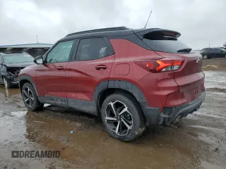 2022 Chevrolet TrailBlazer RS with VIN KL79MTSL8NB126295, listed as a Copart auction lot 51374205 with 39,749 mi miles and Salvage Title. Bid and sale history available at DreamBid. Image 2.