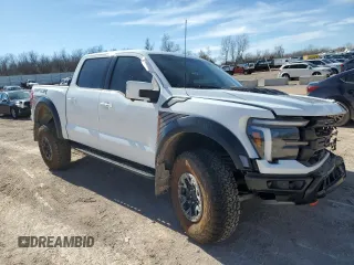 2024 Ford F-150 Raptor with VIN 1FTFW1RJ9RFB89090, listed as a Copart auction lot 43642975 with 5,164 mi miles and Salvage Title. Bid and sale history available at DreamBid. Image 4.