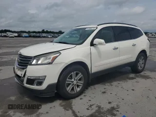 2015 Chevrolet Traverse LT z VIN 1GNKVHKD3FJ299471, wystawiony jako Copart lot #61388215 z przebiegiem Nie podano mil oraz Czysty tytuł • Clean title. Historia ofert i sprzedaży dostępna na DreamBid. Obrazek 1.