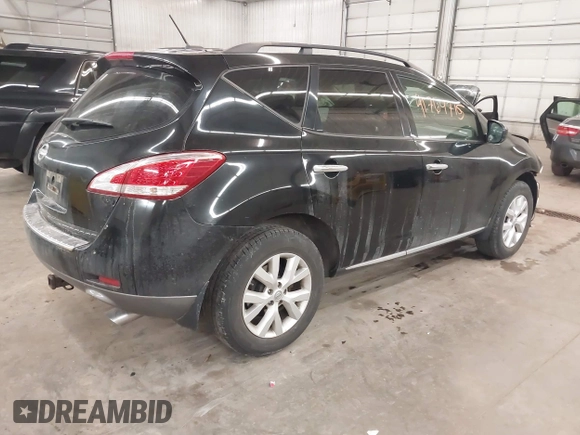 2012 Nissan Murano S with VIN JN8AZ1MW4CW202294, listed as a IAAI auction lot 41764715 with 160,637 mi miles. Bid and sale history available at carsss.com. Image 4.