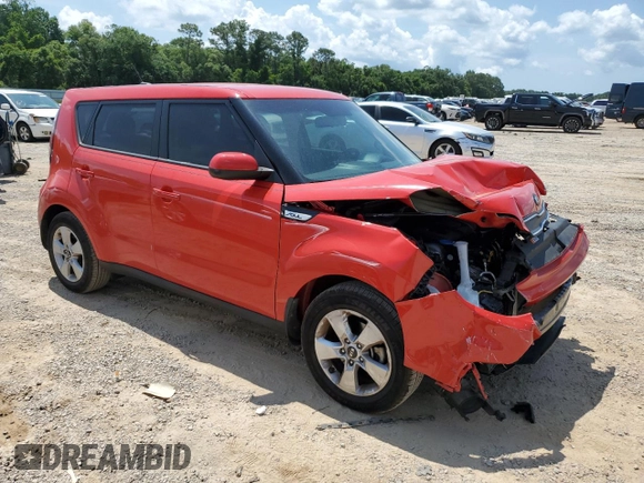 2019 Kia Soul with VIN KNDJN2A20K7004965, listed as a Copart auction lot 57986355 with 76,622 mi miles and Salvage title. Bid and sale history available at DreamBid. Image 4.