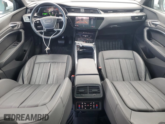 2023 Audi e-tron Premium Plus with VIN WA1LAAGE9PB025201, listed as a Copart auction lot 50419185 with 20,102 mi miles and Salvage title. Bid and sale history available at DreamBid. Image 8.