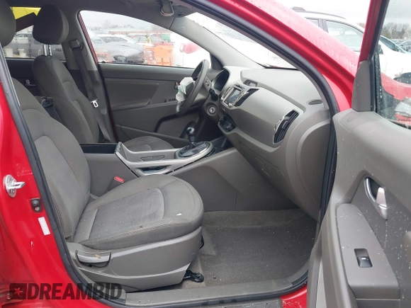 2012 Kia Sportage LX with VIN KNDPB3A26C7342252, listed as a IAAI auction lot 41558546 with 1 mi miles. Bid and sale history available at carsss.com. Image 5.