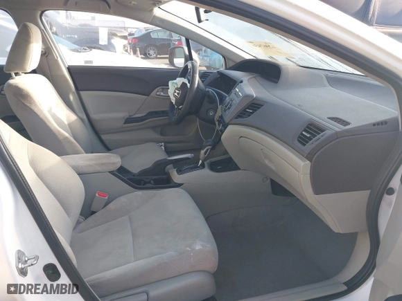 2012 Honda Civic Sdn LX with VIN 19XFB2F55CE384498, listed as a IAAI auction lot 42067436 with 71,257 mi miles. Bid and sale history available at carsss.com. Image 5.